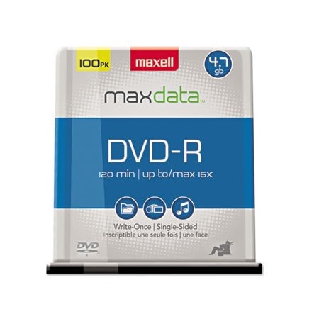 Maxell Maxell, Dvd-R Discs, 4.7gb, 16x, Spindle, Gold, 100PK 638014
